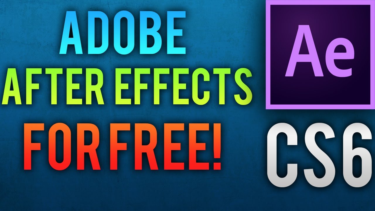 after effects cs6 free download full version
